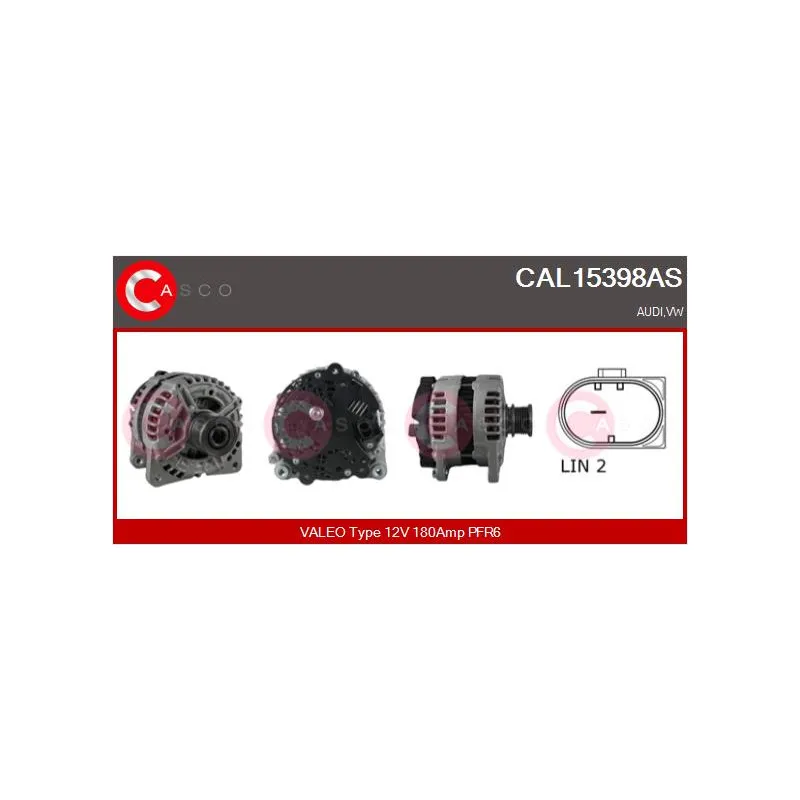 Alternateur CASCO CAL15398AS