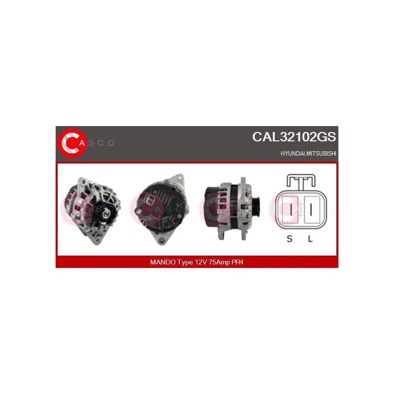 Alternateur CASCO CAL32102GS