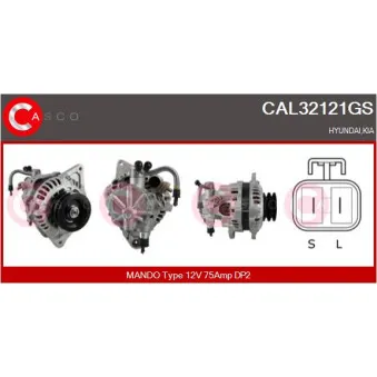 Alternateur CASCO CAL32121GS