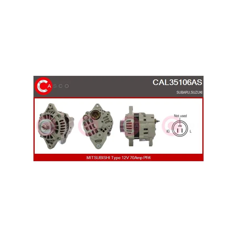 Alternateur CASCO CAL35106AS