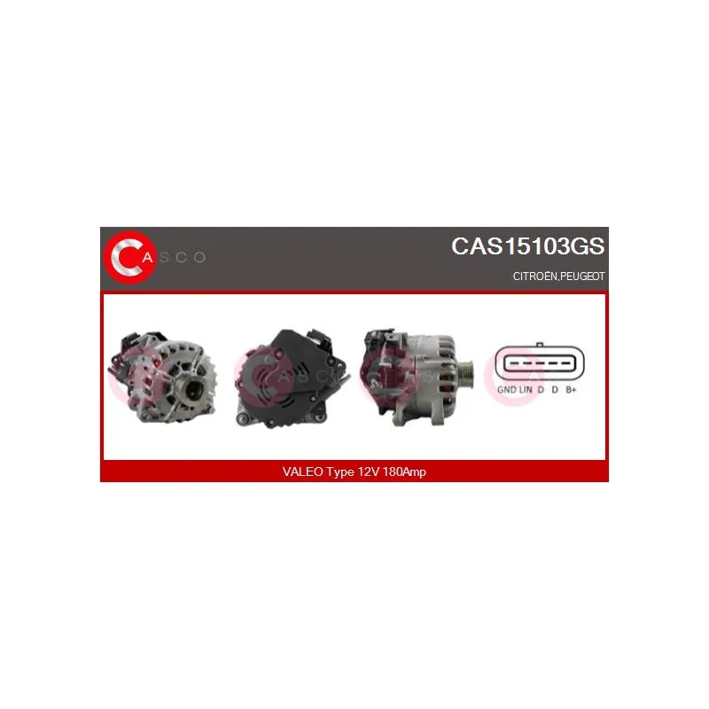 Générateur démarreur CASCO CAS15103GS