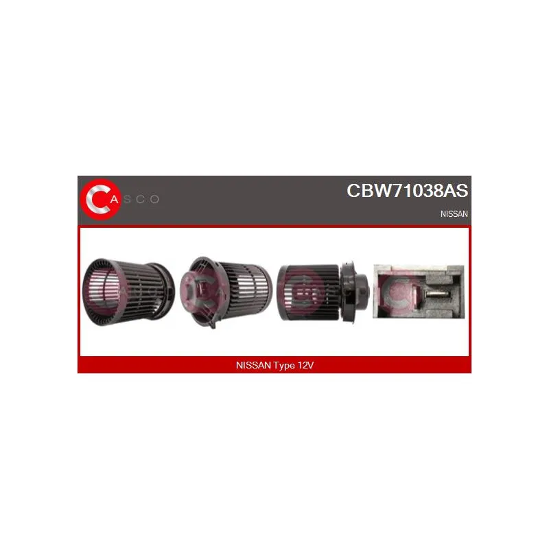Pulseur d'air habitacle CASCO CBW71038AS