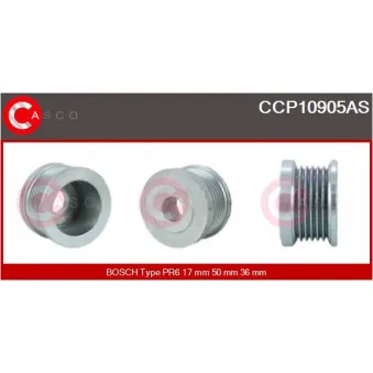 Poulie, alternateur CASCO