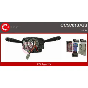 Commutateur de colonne de direction CASCO CCS70137GS