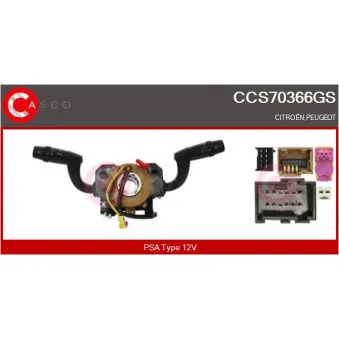Commutateur de colonne de direction CASCO CCS70366GS