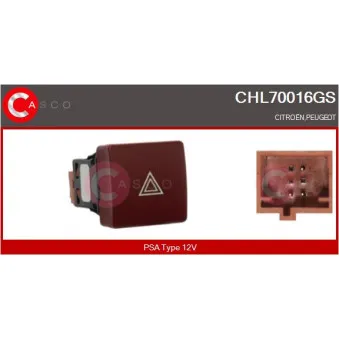 Interrupteur de signal de détresse CASCO CHL70016GS
