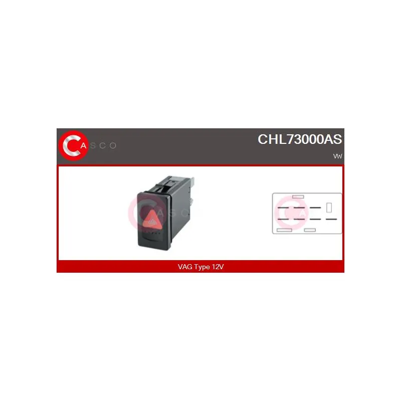 Interrupteur de signal de détresse CASCO CHL73000AS