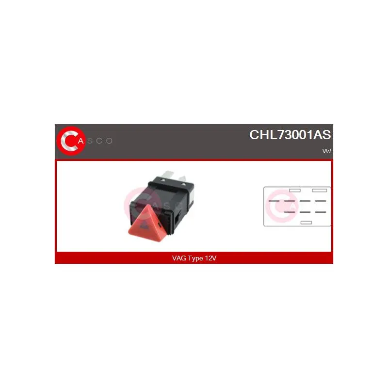 Interrupteur de signal de détresse CASCO CHL73001AS