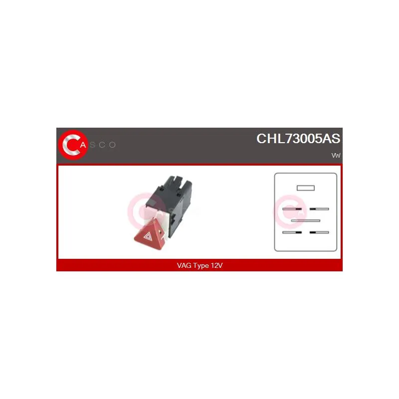 Interrupteur de signal de détresse CASCO CHL73005AS