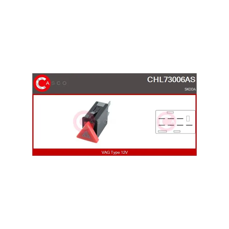 Interrupteur de signal de détresse CASCO CHL73006AS