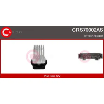 Résistance, pulseur d'air habitacle CASCO CRS70002AS