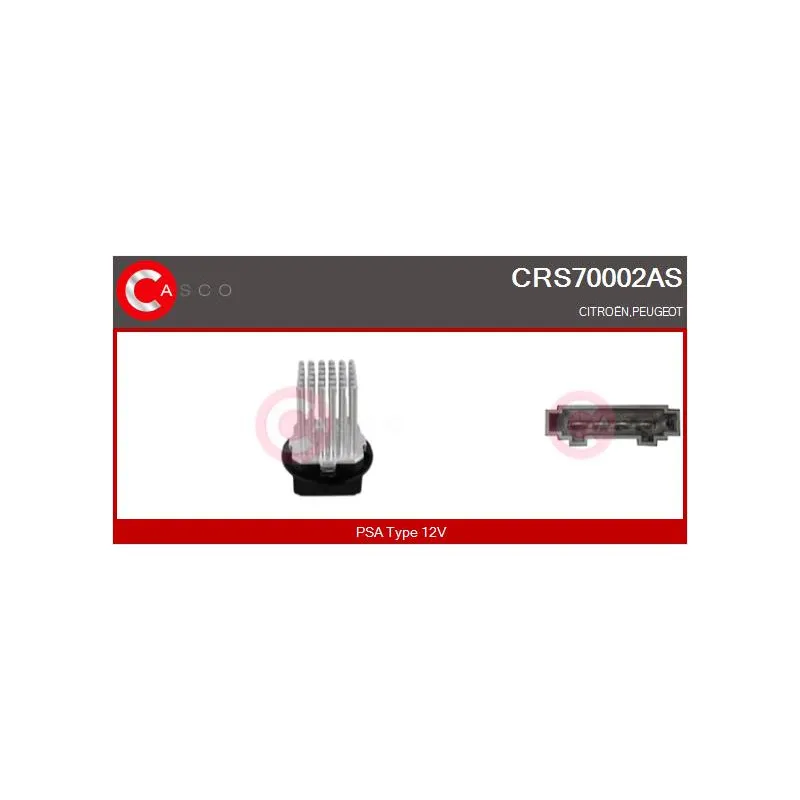 Résistance, pulseur d'air habitacle CASCO CRS70002AS