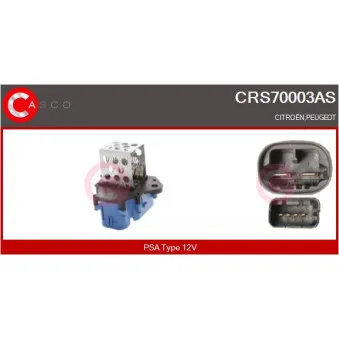 Résistance du ventilateur de radiateur CASCO CRS70003AS