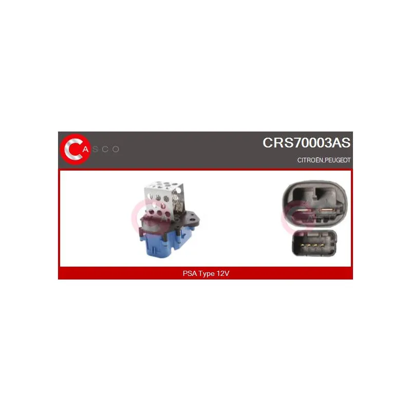 Résistance du ventilateur de radiateur CASCO CRS70003AS