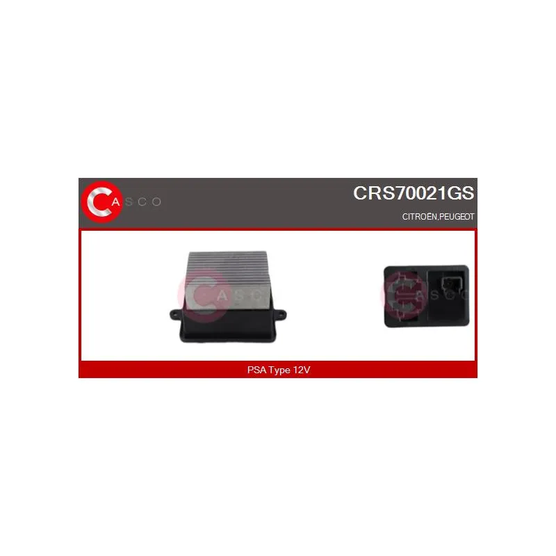 Résistance, pulseur d'air habitacle CASCO CRS70021GS