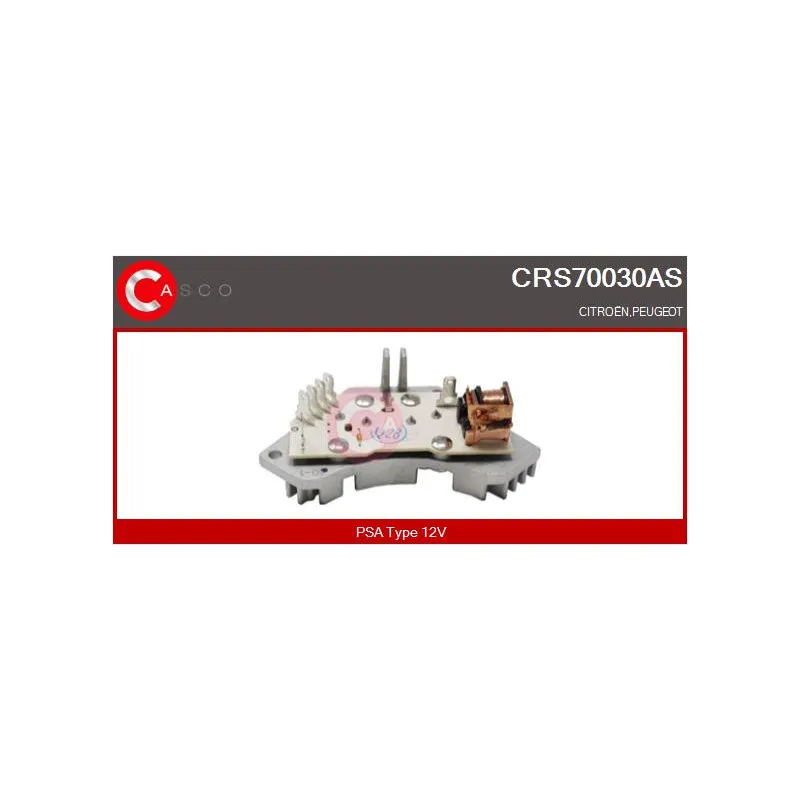 Résistance, pulseur d'air habitacle CASCO CRS70030AS