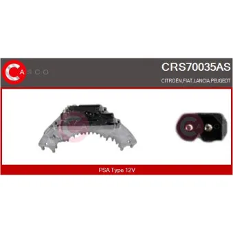 Résistance, pulseur d'air habitacle CASCO CRS70035AS