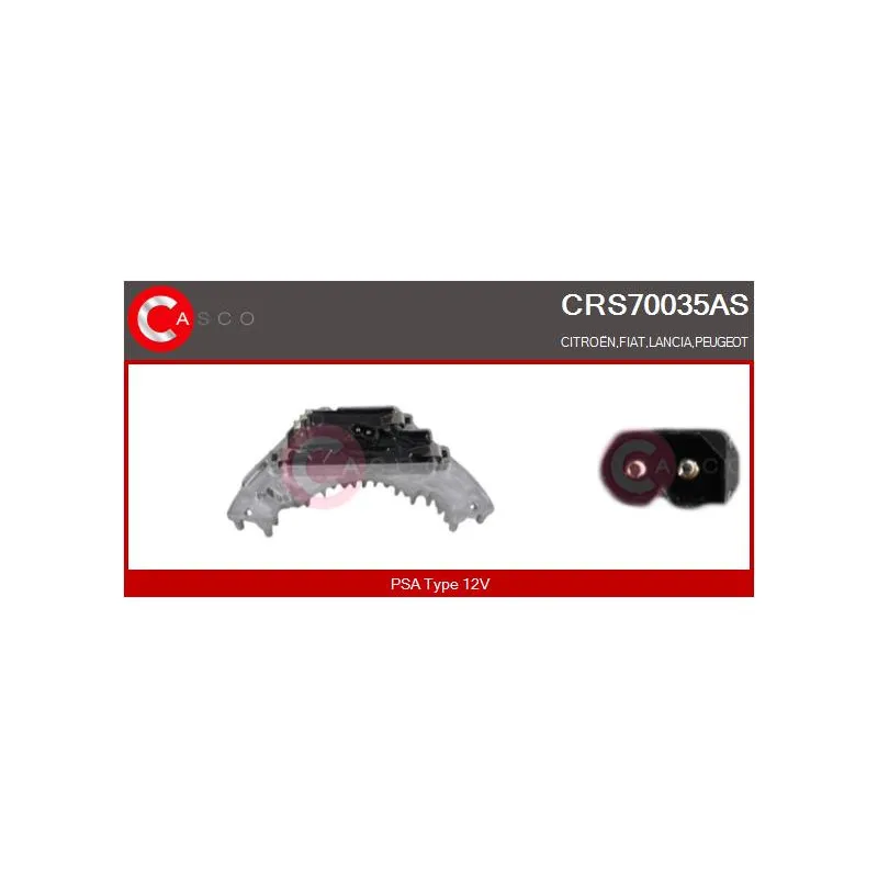 Résistance, pulseur d'air habitacle CASCO CRS70035AS