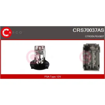 Résistance, pulseur d'air habitacle CASCO CRS70037AS