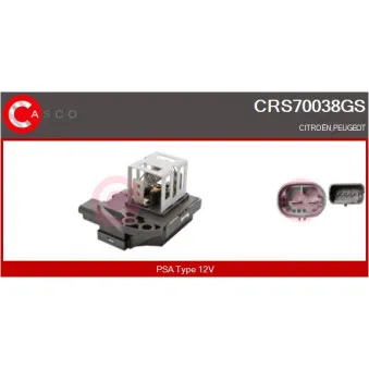 Résistance du ventilateur de radiateur CASCO CRS70038GS