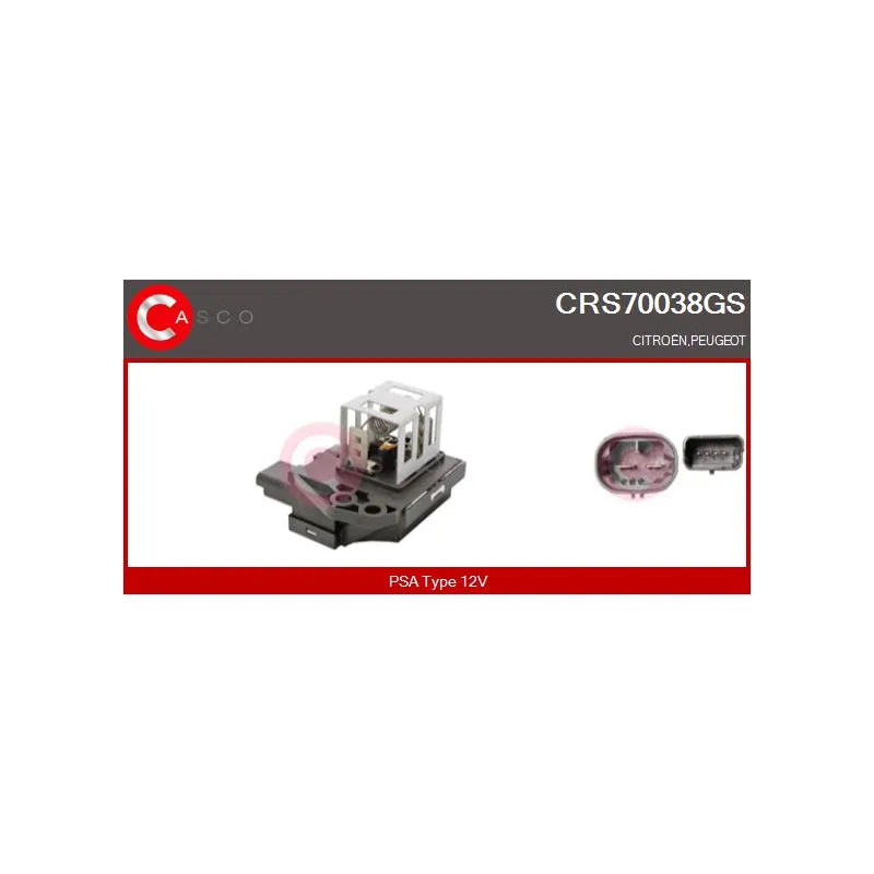 Résistance du ventilateur de radiateur CASCO CRS70038GS