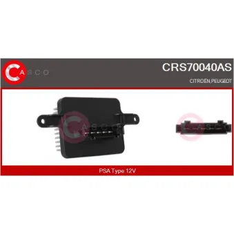 Résistance, pulseur d'air habitacle CASCO CRS70040AS