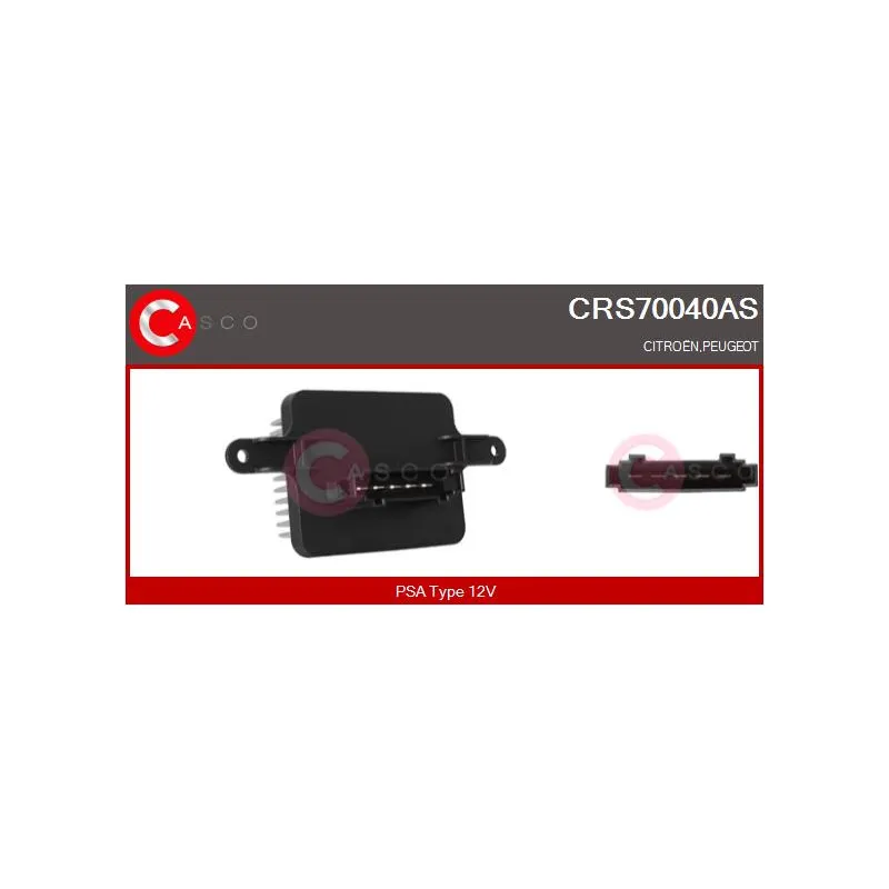 Résistance, pulseur d'air habitacle CASCO CRS70040AS