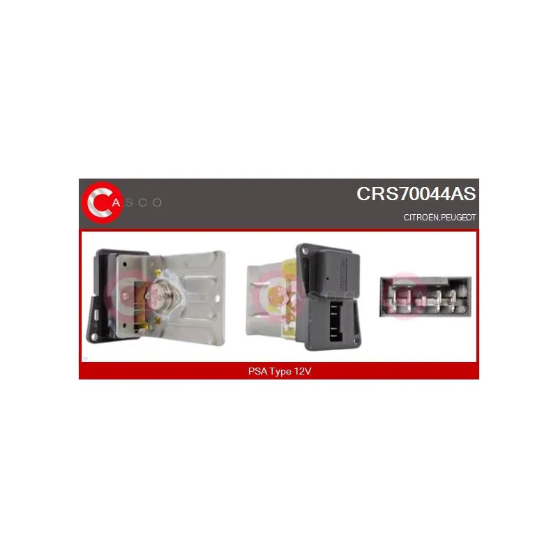 Résistance, pulseur d'air habitacle CASCO CRS70044AS