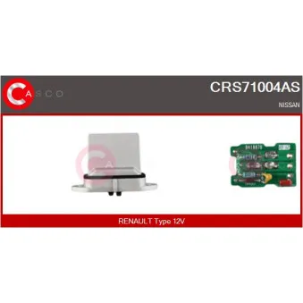 Résistance, pulseur d'air habitacle CASCO CRS71004AS