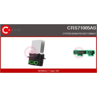 Résistance, pulseur d'air habitacle CASCO CRS71005AS