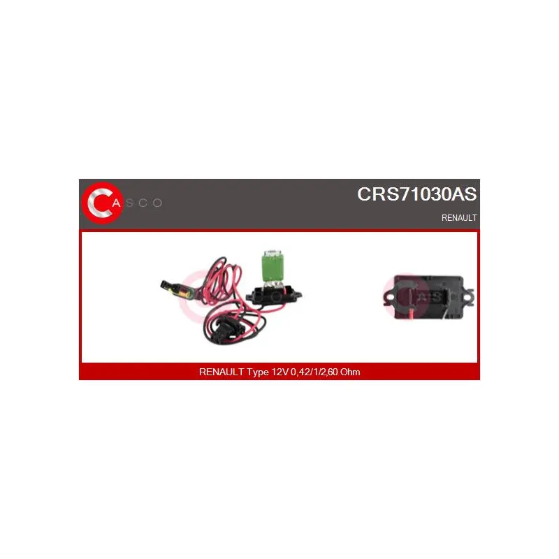 Résistance, pulseur d'air habitacle CASCO CRS71030AS