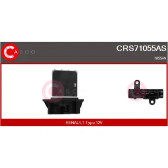Résistance, pulseur d'air habitacle CASCO CRS71055AS