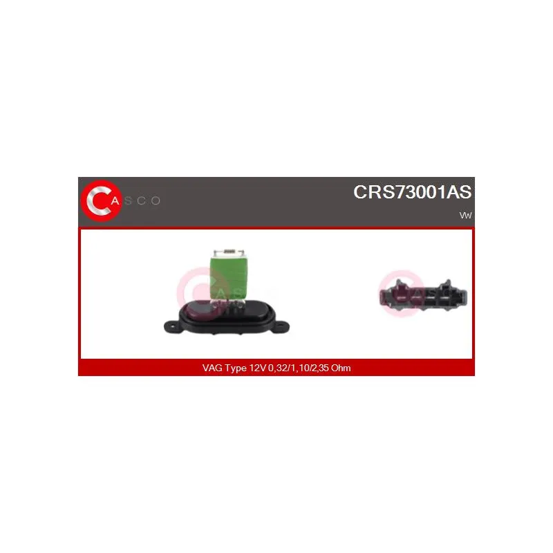 Résistance, pulseur d'air habitacle CASCO CRS73001AS