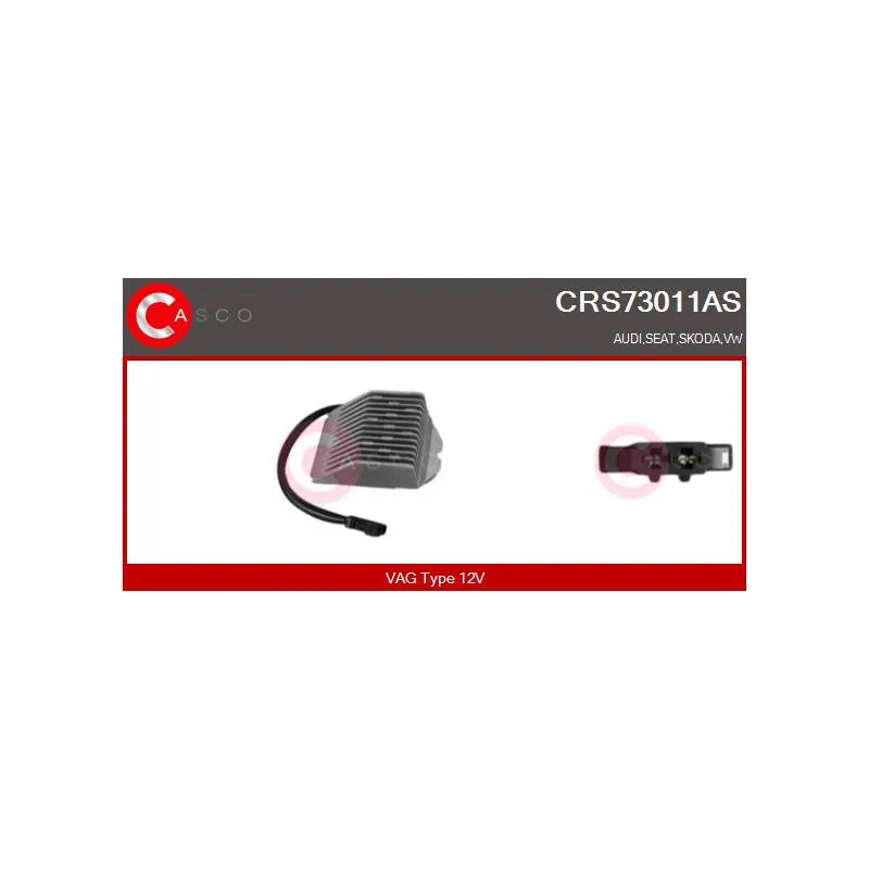 Résistance, pulseur d'air habitacle CASCO CRS73011AS