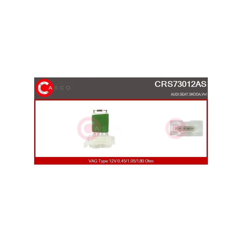 Résistance, pulseur d'air habitacle CASCO CRS73012AS