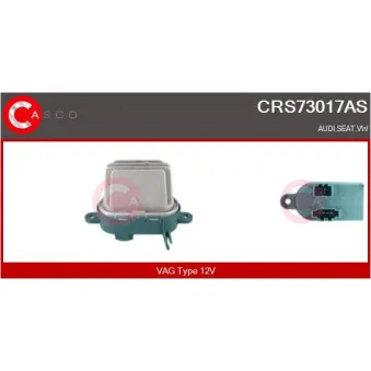 Résistance, pulseur d'air habitacle CASCO CRS73017AS