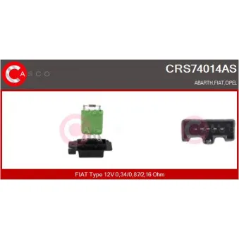 Résistance, pulseur d'air habitacle CASCO CRS74014AS