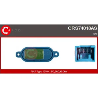 Résistance, pulseur d'air habitacle CASCO CRS74018AS