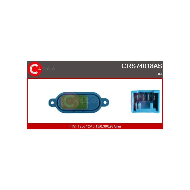 Résistance, pulseur d'air habitacle CASCO CRS74018AS