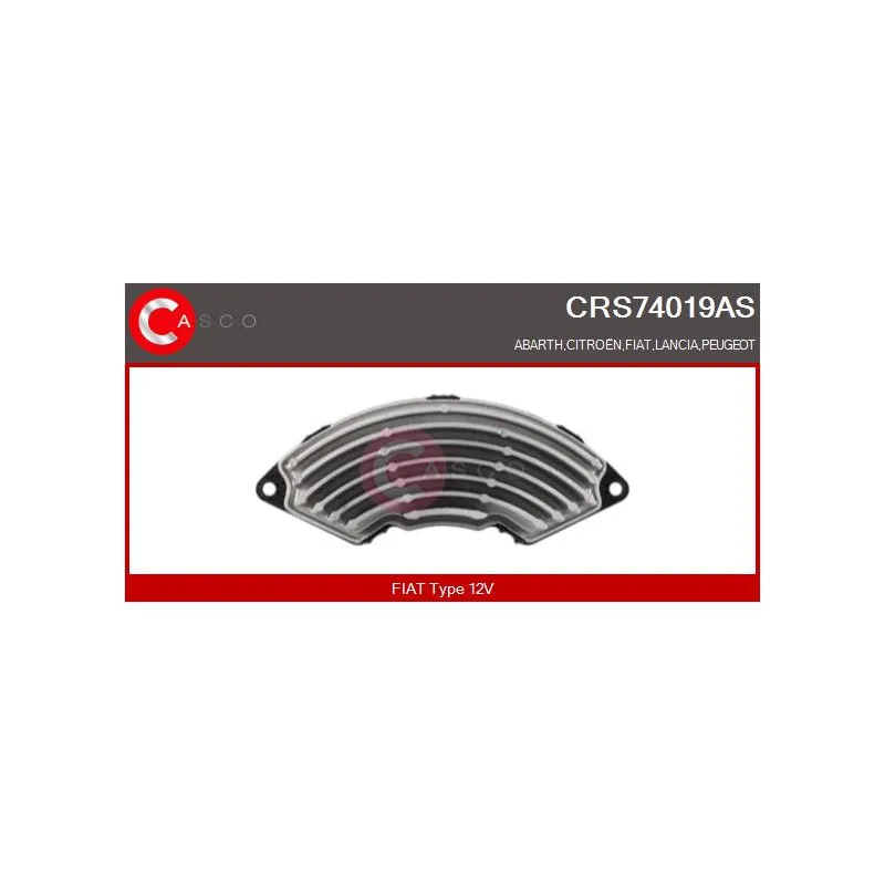 Résistance, pulseur d'air habitacle CASCO CRS74019AS