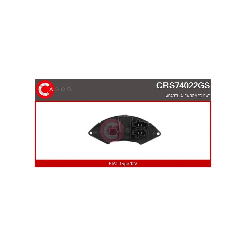 Résistance, pulseur d'air habitacle CASCO CRS74022GS