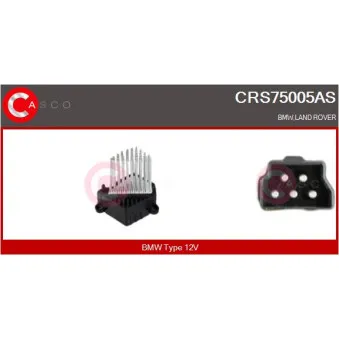 Résistance, pulseur d'air habitacle CASCO CRS75005AS