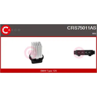 Résistance, pulseur d'air habitacle CASCO CRS75011AS