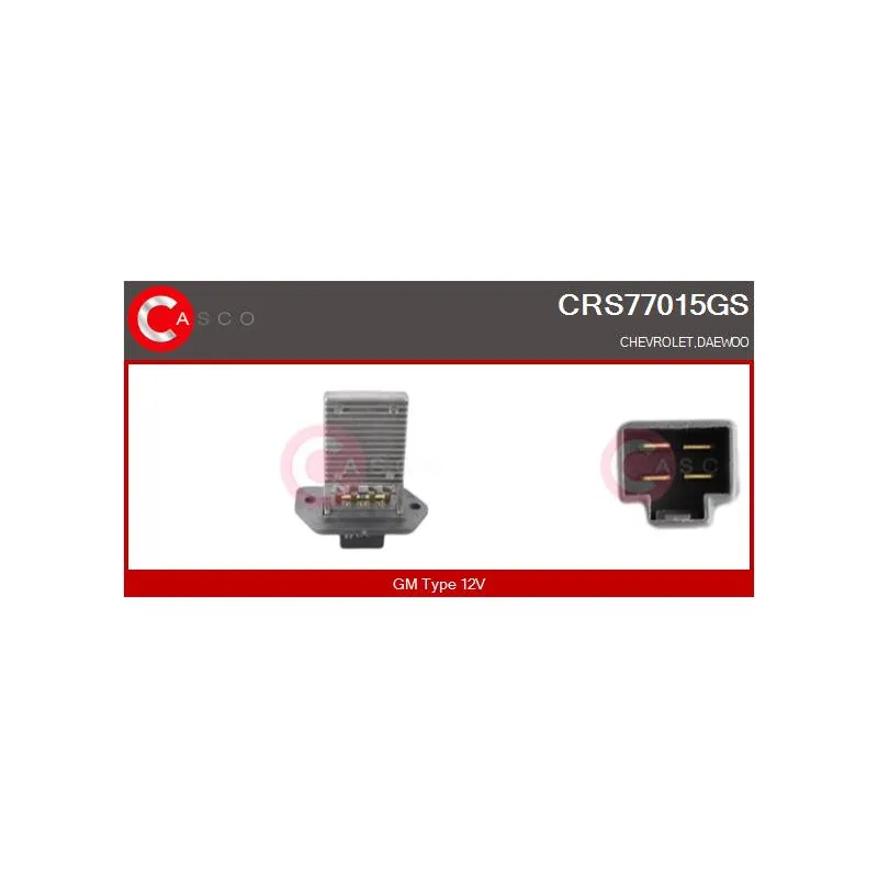 Résistance, pulseur d'air habitacle CASCO CRS77015GS