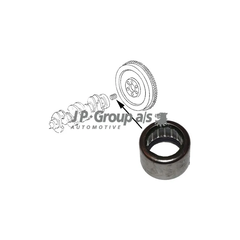 Palier de guidage, embrayage JP GROUP 1110450300