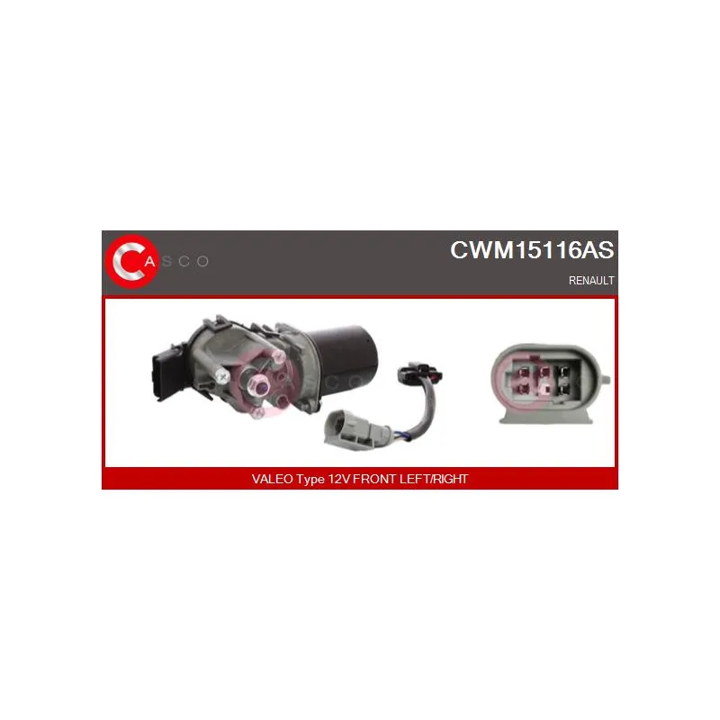 Moteur d'essuie-glace CASCO CWM15116AS