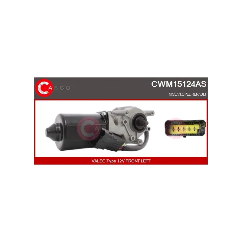 Moteur d'essuie-glace CASCO CWM15124AS