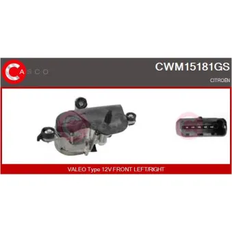 Moteur d'essuie-glace CASCO CWM15181GS