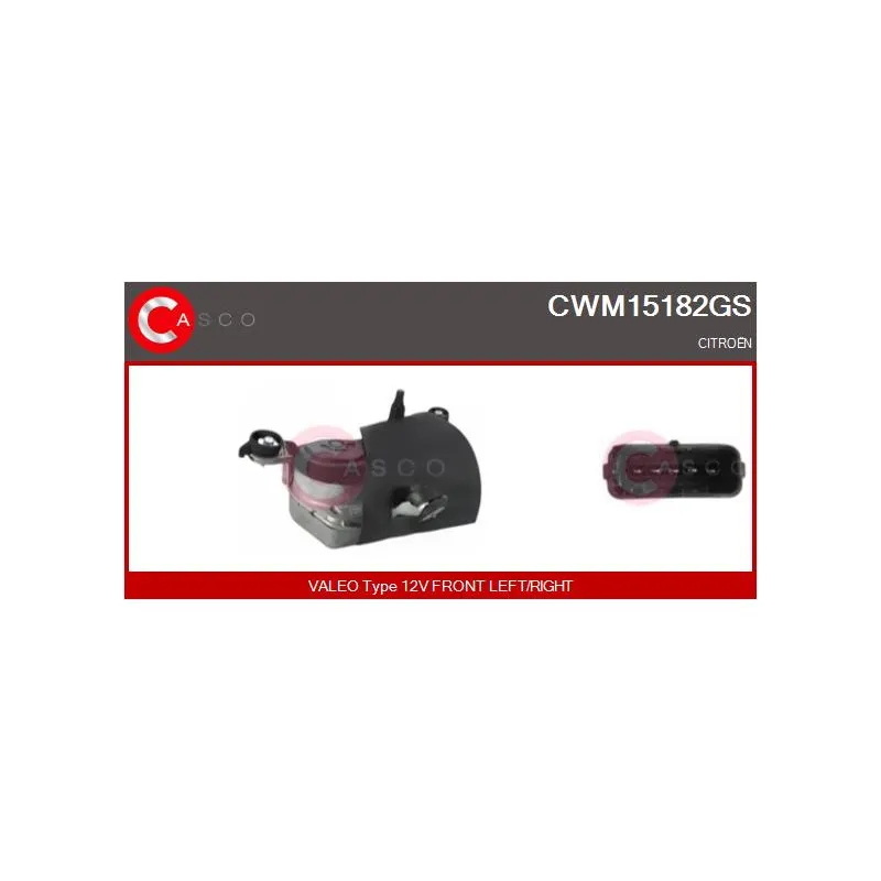 Moteur d'essuie-glace CASCO CWM15182GS