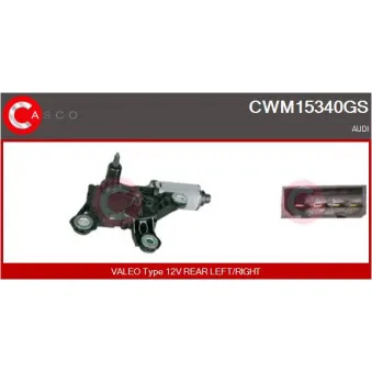Moteur d'essuie-glace CASCO CWM15340GS